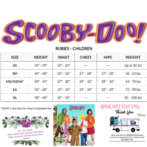 Girl's Scooby Doo Daphne Costumes NWT 🆕SHIPS FAST😮‍💨⚡🚚 - Picture 10 of 14